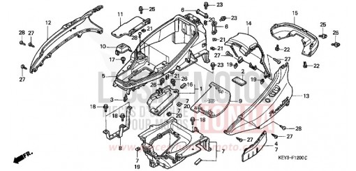 BODY COVER/LUGGAGE BOX FES1252 de 2002